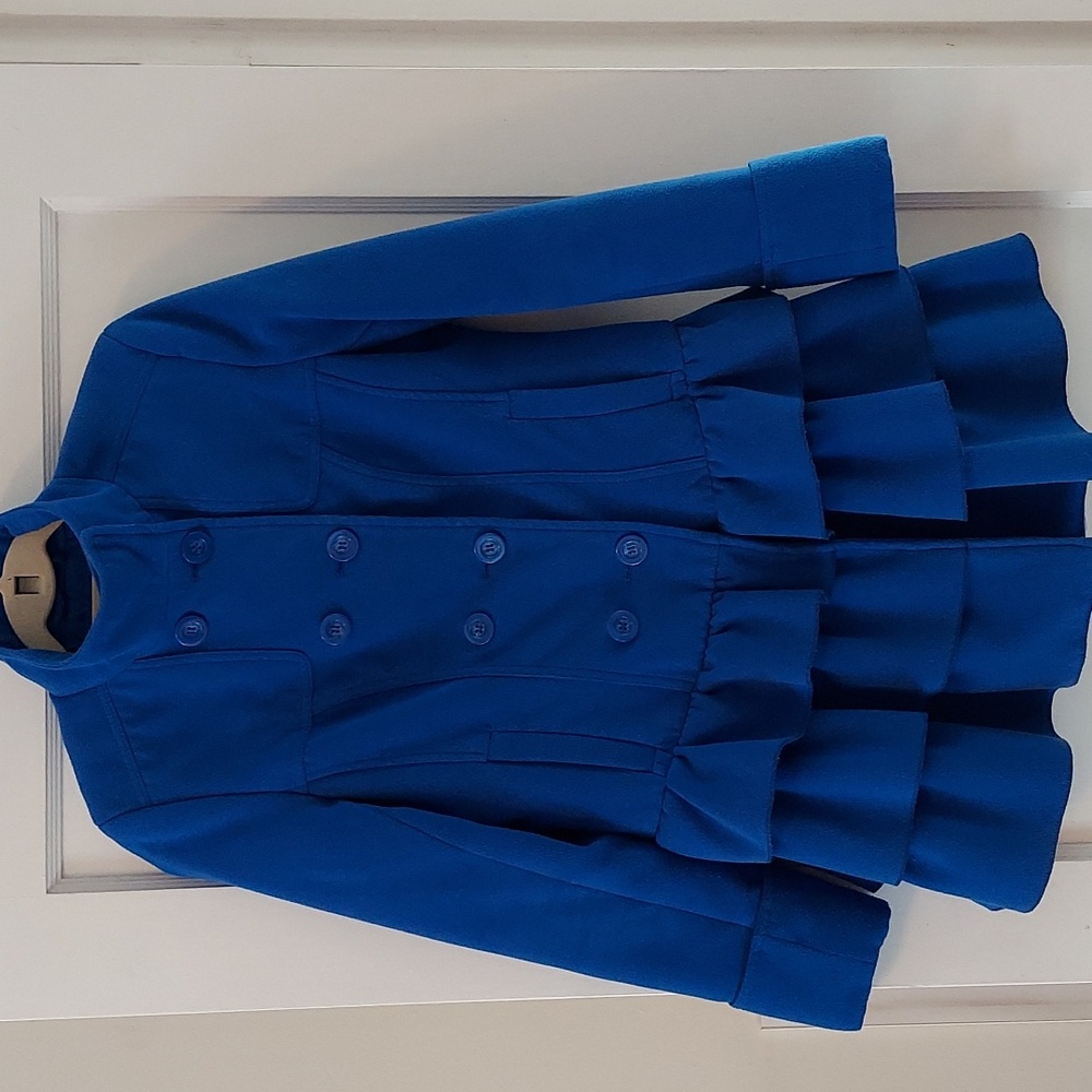 Xhilaration Blue Pea Coat